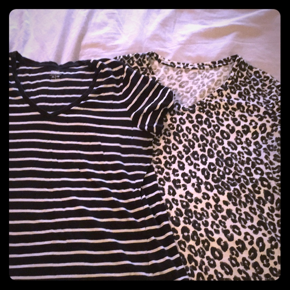 Lot of Two V-Neck Tees